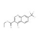 4-Chloro-7-trifluoromethylquinoline-3-carboxylic acid ethyl ester (CAS 21168-42-3) - chemical structure image