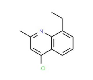 4-Chloro-8-ethyl-2-methylquinoline (CAS 63136-24-3) - chemical structure image