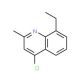 4-Chloro-8-ethyl-2-methylquinoline (CAS 63136-24-3) - chemical structure image