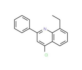 4-Chloro-8-ethyl-2-phenylquinoline (CAS 1155605-26-7) - chemical structure image