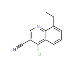 4-chloro-8-ethylquinoline-3-carbonitrile - chemical structure image