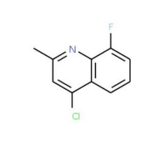 4-Chloro-8-fluoro-2-methyl-quinoline (CAS 18615-59-3) - chemical structure image