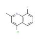 4-Chloro-8-fluoro-2-methyl-quinoline (CAS 18615-59-3) - chemical structure image