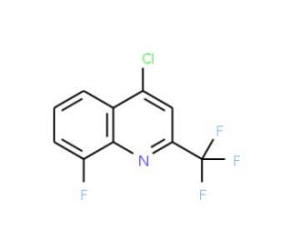 4-Chloro-8-fluoro-2-(trifluoromethyl)quinoline (CAS 401567-85-9) - chemical structure image