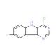 4-Chloro-8-fluoro-5H-pyrimido[5,4-b]indole - chemical structure image