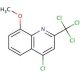4-Chloro-8-methoxy-2-trichloromethyl-quinoline (CAS 93599-98-5) - chemical structure image