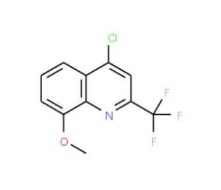 4-Chloro-8-methoxy-2-(trifluoromethyl)quinoline (CAS 41192-89-6) - chemical structure image