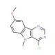 4-Chloro-8-methoxy-5-methyl-5H-pyrimido[5,4-b]indole - chemical structure image