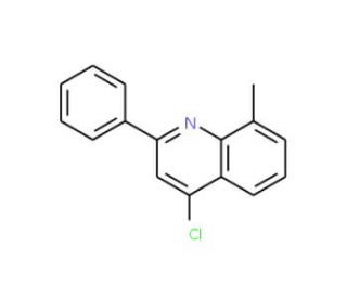 4-Chloro-8-methyl-2-phenylquinoline (CAS 116689-94-2) - chemical structure image