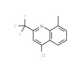 4-Chloro-8-methyl-2-(trifluoromethyl)quinoline (CAS 1701-25-3) - chemical structure image