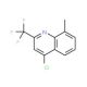 4-Chloro-8-methyl-2-(trifluoromethyl)quinoline (CAS 1701-25-3) - chemical structure image