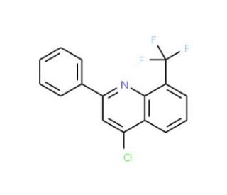 4-Chloro-8-trifluoromethyl-2-phenylquinoline (CAS 1189105-84-7) - chemical structure image