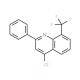 4-Chloro-8-trifluoromethyl-2-phenylquinoline (CAS 1189105-84-7) - chemical structure image