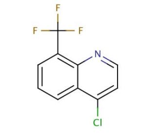 4-Chloro-8-(trifluoromethyl)quinoline (CAS 23779-97-7) - chemical structure image