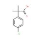 4-Chloro-α,α-dimethylphenylacetic acid (CAS 6258-30-6) - chemical structure image