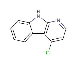 4-Chloro &alpha;-Carboline (CAS 25208-32-6) - chemical structure image