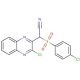 (4-Chloro-benzenesulfonyl)-(3-chloro-quinoxalin-2-yl)-acetonitrile - chemical structure image
