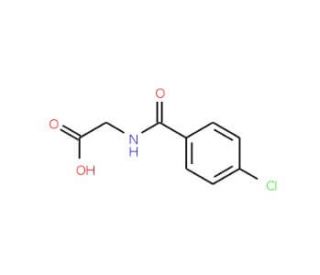 (4-Chloro-benzoylamino)-acetic acid (CAS 13450-77-6) - chemical structure image