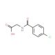 (4-Chloro-benzoylamino)-acetic acid (CAS 13450-77-6) - chemical structure image
