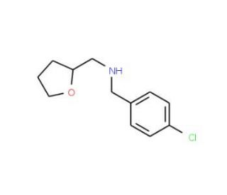 (4-Chloro-benzyl)-(tetrahydro-furan-2-ylmethyl)-amine (CAS 351436-78-7) - chemical structure image