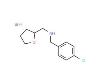 (4-Chloro-benzyl)-(tetrahydro-furan-2-ylmethyl)-amine hydrobromide - chemical structure image