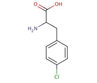 4-Chloro-DL-phenylalanine (CAS 7424-00-2) - chemical structure image
