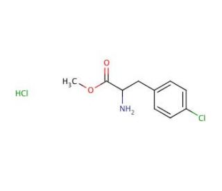 4-Chloro-DL-phenylalanine methyl ester hydrochloride (CAS 14173-40-1) - chemical structure image