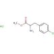 4-Chloro-DL-phenylalanine methyl ester hydrochloride (CAS 14173-40-1) - chemical structure image