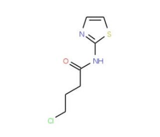 4-Chloro-N-(1,3-thiazol-2-yl)butanamide (CAS 37762-99-5) - chemical structure image