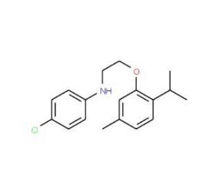 4-Chloro-N-[2-(2-isopropyl-5-methylphenoxy)ethyl]-aniline - chemical structure image