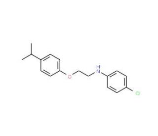 4-Chloro-N-[2-(4-isopropylphenoxy)ethyl]aniline - chemical structure image