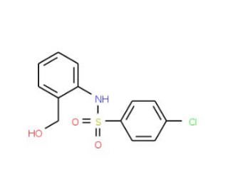 4-Chloro-N-[2-(hydroxymethyl)phenyl]-benzenesulfonamide - chemical structure image