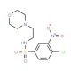 4-chloro-N-(2-morpholin-4-ylethyl)-3-nitrobenzenesulfonamide - chemical structure image