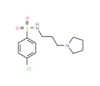 4-Chloro-N-[3-(1-pyrrolidinyl)propyl]-benzenesulfonamide - chemical structure image