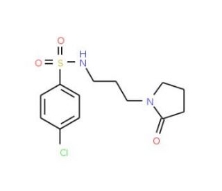 4-Chloro-N-[3-(2-oxo-1-pyrrolidinyl)propyl]-benzenesulfonamide - chemical structure image