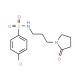 4-Chloro-N-[3-(2-oxo-1-pyrrolidinyl)propyl]-benzenesulfonamide - chemical structure image
