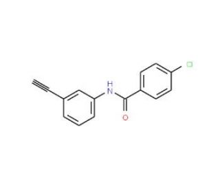 4-Chloro-N-(3-ethynylphenyl)benzenecarboxamide - chemical structure image