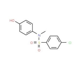 4-Chloro-N-(4-hydroxy-phenyl)-N-methyl-benzenesulfonamide - chemical structure image