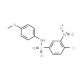 4-Chloro-N-(4-methoxy-phenyl)-3-nitro-benzenesulfonamide (CAS 30751-26-9) - chemical structure image