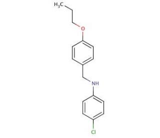 4-Chloro-N-(4-propoxybenzyl)aniline - chemical structure image