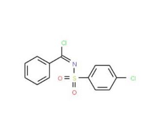 4-Chloro-N-(chloro-phenyl-methylene)-benzenesulfonamide (CAS 4513-26-2) - chemical structure image