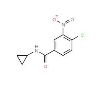 4-chloro-N-cyclopropyl-3-nitrobenzamide (CAS 90797-58-3) - chemical structure image