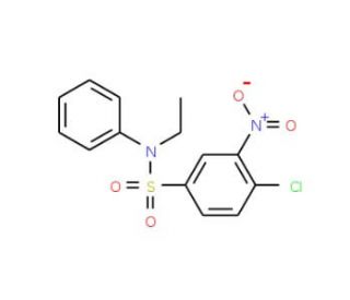 4-Chloro-N-ethyl-3-nitro-N-phenyl-benzenesulfonamide - chemical structure image