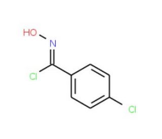 4-Chloro-N-hydroxybenzenecarboximidoyl chloride (CAS 28123-63-9) - chemical structure image