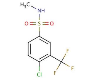 4-chloro-N-methyl-3-(trifluoromethyl)benzenesulfonamide - chemical structure image