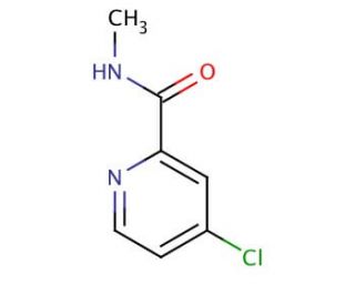 4-Chloro-N-methylpyridine-2-carboxamide (CAS 220000-87-3) - chemical structure image