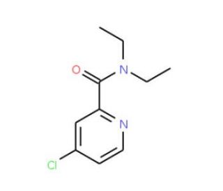 4-chloro-N,N-diethylpyridine-2-carboxamide (CAS 851903-41-8) - chemical structure image