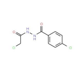 4-Chloro-N&prime;-(2-chloroacetyl)benzenecarbohydrazide (CAS 50677-27-5) - chemical structure image