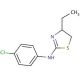 (4-Chloro-phenyl)-(4-ethyl-4,5-dihydro-thiazol-2-yl)-amine - chemical structure image