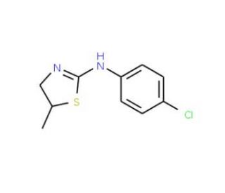 (4-Chloro-phenyl)-(5-methyl-4,5-dihydro-thiazol-2-yl)-amine (CAS 75220-48-3) - chemical structure image